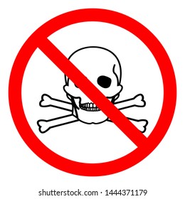Injury Hazard Toxic Material Symbol Sign, Vector Illustration, Isolate On White Background Label .EPS10