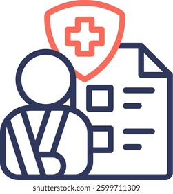 Injury Icon Element For Design And Vector