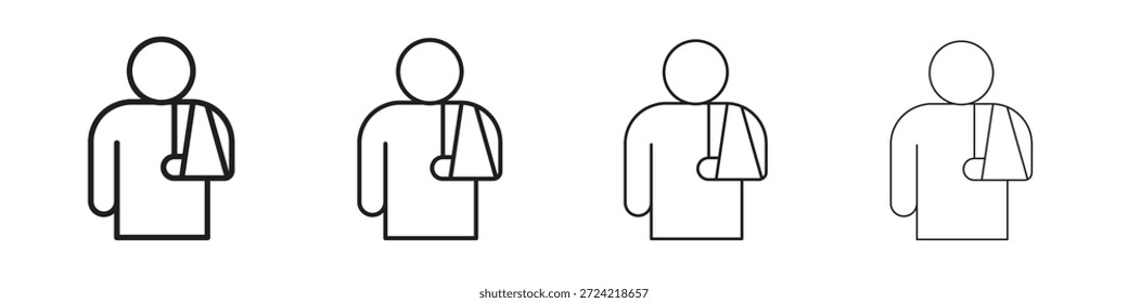 Ícone de lesão definir vetores eps10. ilustração, símbolo de logotipo símbolo pictograma modelo