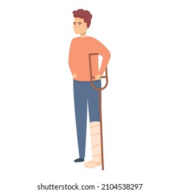 Injury insurance icon cartoon vector. Accident. Employee compensation