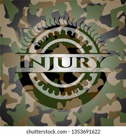 Injury on camouflaged texture