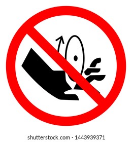 Injury Rotating Blade Symbol Sign, Vector Illustration, Isolate On White Background Label .EPS10