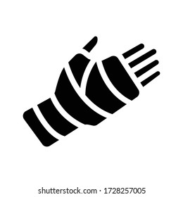 injury vector glyph flat icon 