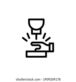 Vektorsymbol der Verletzungsarbeit