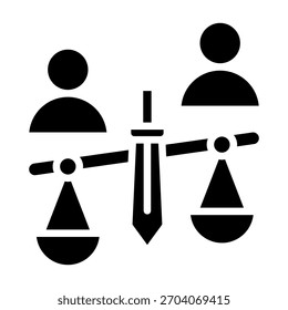 Elemento De Icono De Injusticia Para Diseño Y Vector