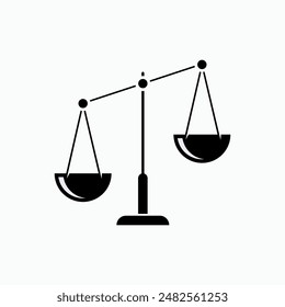 Injustice Icon. Inequity, Imbalance Symbol. 