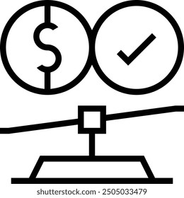 injustice icon. Thin linear style design isolated on white background