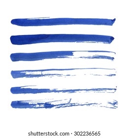 Ink abstract stripe grunge background. Hand drawn elements for design. Abstract vector strips on the white background.