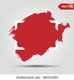 Ink backgrounds painted by brush. Vector illustration. Hand draw.
