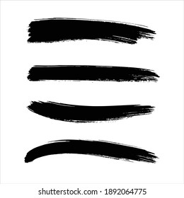 Ink Black Abstract Paint Stroke Background