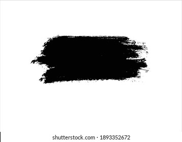 fondo de trazo de pintura abstracto de tinta negra