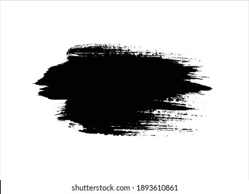 fondo de trazo de pintura abstracto de tinta negra