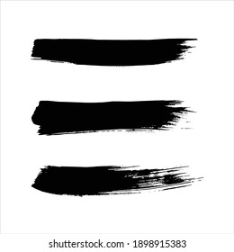 Ink Black Abstract Paint Stroke Background