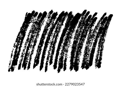 Pintura abstracta de tinta negra aislada sobre fondo blanco. Elementos de diseño de vectores, ilustración, EPS 10.