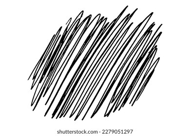 Pintura abstracta de tinta negra aislada sobre fondo blanco. Elementos de diseño de vectores, ilustración, EPS 10.