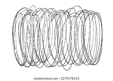 Ink black abstract paint stroke isolated on white background. Vector design elements, illustration, EPS 10.