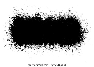 Tintenfisch, abstrakter schwarzer Farbstrich einzeln auf weißem Hintergrund. Vektordesign-Elemente, Illustration, EPS10.