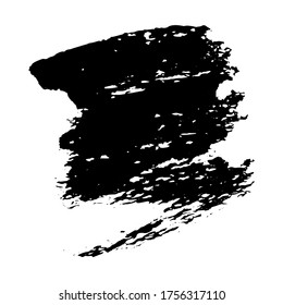 Ink black blot. Abstract stain. Isolate on a white background. Vector illustration