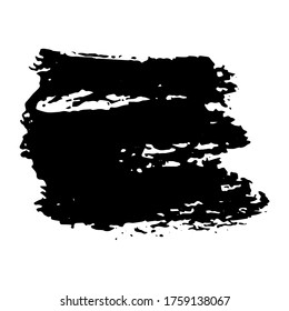 Ink black blot. Abstract stain. Isolate on a white background. Vector illustration