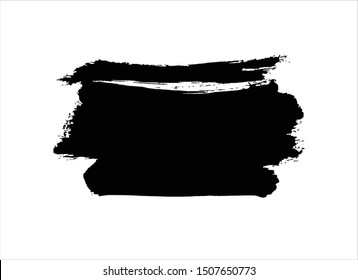 ink black brush strokes background vector design element