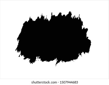 ink black brush strokes background vector design element