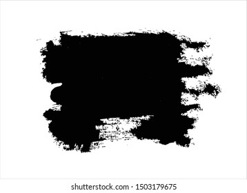 ink black paint stroke background vector watercolor
