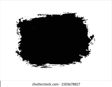 ink black paint stroke background vector watercolor