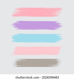 ink black stroke element, brush ornament.