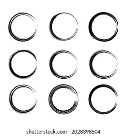 elemento de trazo negro de tinta, adorno de brocha.