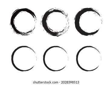 elemento de trazo negro de tinta, adorno de brocha.