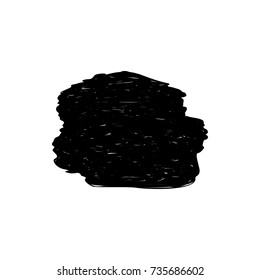 ink  blob or drop isolated on white background