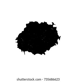 ink  blob or drop isolated on white background