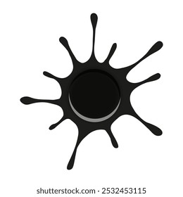 Ink blob template design. Realistic vector ink blob can used retro dirty document design. EPS 10