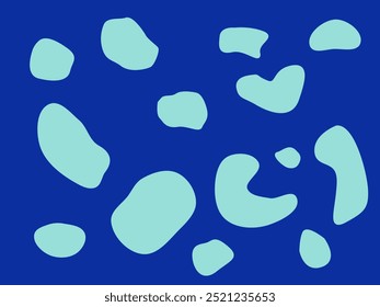 Ink blot. Blue theme of cow pattern. Orange abstract blot gradient. Wallpaper. Blue Cheese block dot wallpaper. Irregular shapes. Warm. Blue and navy polka dots pattern. Deep water bubble pattern. 
