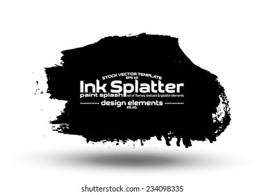 Ink blot collection - design template, stock vector - easy to use