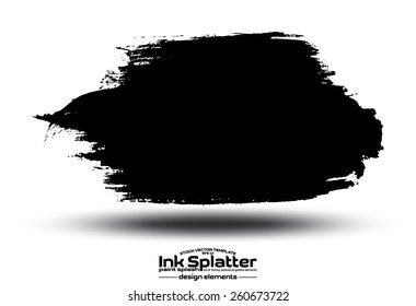 Ink blot collection - design template, stock vector - easy to use 