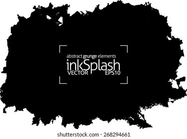 Ink blot splash collection - design template, stock vector - easy to use