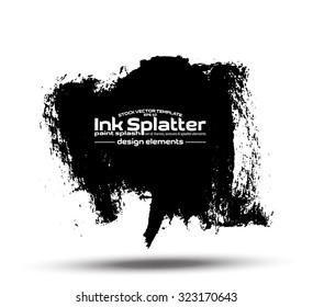 Ink blot splash collection - design template, stock vector - easy to use
