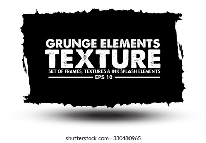Ink blot splash collection - design template, stock vector - easy to use