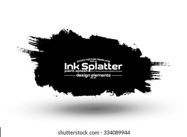 Ink blot splash collection - design template, stock vector - easy to use