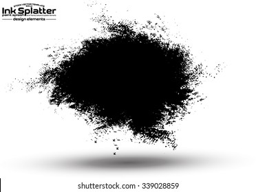 Ink blot splash collection - design template, stock vector - easy to use
