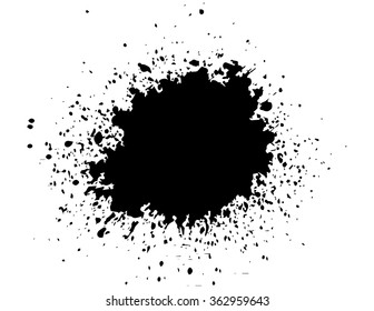 Ink blot splash collection - design template, stock vector - easy to use
