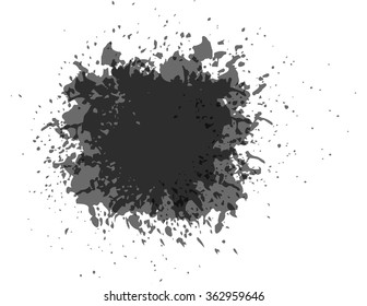Ink blot splash collection - design template, stock vector - easy to use
