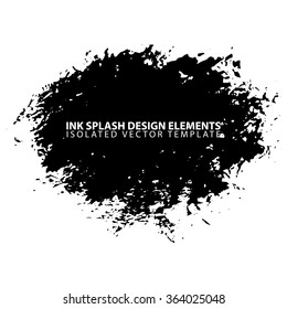 Ink blot splash collection - design template, stock vector - easy to use