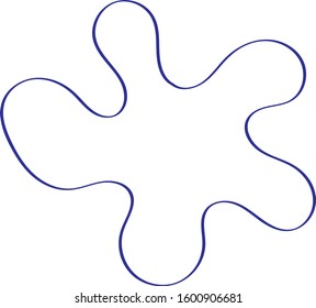Ink blot, vector abstract illustration. Puzzle for web saver template.