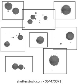 Ink blot Vector Art, Stock Vector