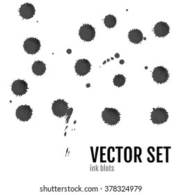 Ink blot Vector Art, Stock Vector