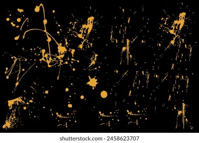 Ink blots dust overlay distress grain scratch grunge background.