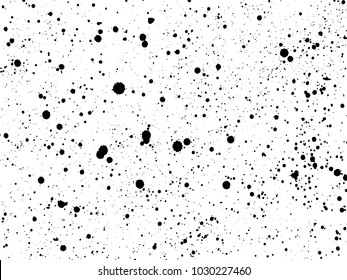 Ink blots Grunge urban background.Texture Vector. Dust overlay distress grain . Black paint splatter , dirty,poster for your design. Hand drawing illustration