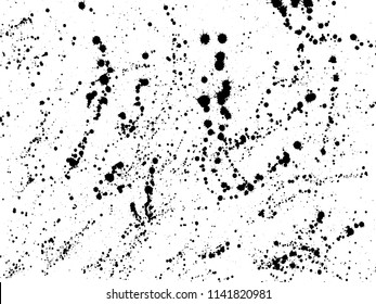 Ink blots Grunge urban background.Texture Vector. Dust overlay distress grain . .Black paint splatter , dirty,poster for your design. Hand drawing illustration